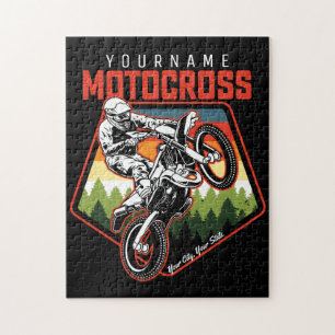 Puzzle Personalized Motocross Racing Dirt Bike Trail Ride