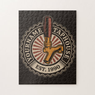 Puzzle Personalized NAME Craft Beer Taphouse Brewery Bar