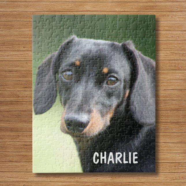 Puzzle Personalized Pet Photo & Custom Name (Custom Pet Photo & Name Puzzle)