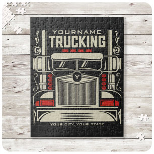 Puzzle Personalized Trucking 18 Wheeler BIG Trucker
