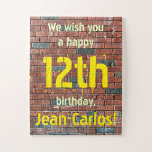 Puzzle personnalisé 12e anniversaire