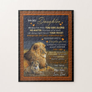 Puzzle Personnalisé À Ma Fille De Papa,