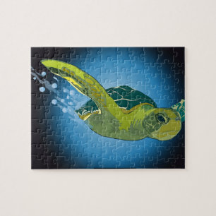 PUZZLE PERSONNALISÉ AVEC CADEAU - TORTUE MARINE