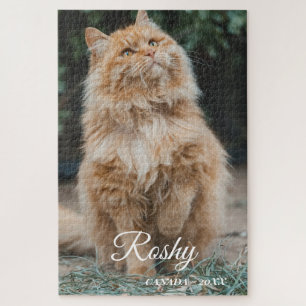 Puzzle personnalisé avec nom et photo de chat