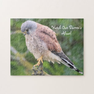 Puzzle personnalisé avec photo d'oiseau épervier