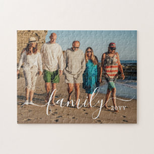Puzzle personnalisé avec photo et texte de famille