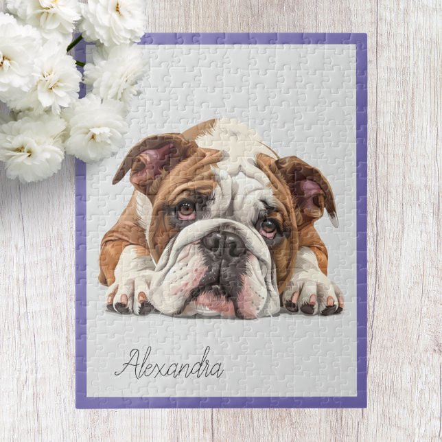 Puzzle personnalisé de Bouledogue Anglais (Créateur téléchargé)