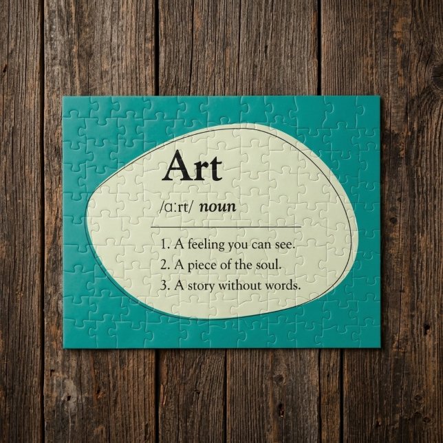 Puzzle personnalisé de dictionnaire d'art (Fully customizable jigsaw puzzle for art lovers)