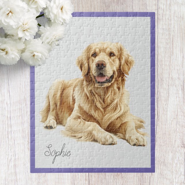 Puzzle personnalisé du Retriever doré (Créateur téléchargé)