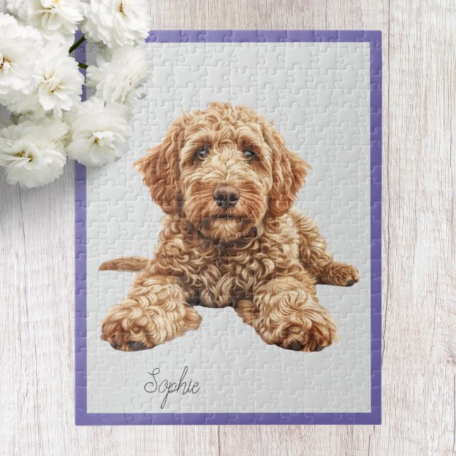 Puzzle personnalisé Goldendoodle (Créateur téléchargé)