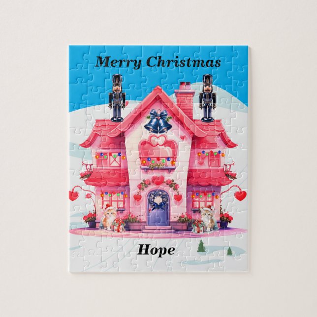 Puzzle personnalisé Joyeux Noël (Vertical)