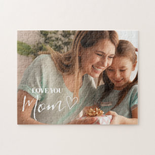 Puzzle Personnalisé Love You Mom Photo