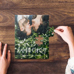 Puzzle Personnalisé M. & Mme Happy Mariage Anniversaire P<br><div class="desc">Célébrez votre anniversaire de mariage et M. & Mme avec notre amusant et tendance, heureux anniversaire personnalisé puzzle photo jigsaw puzzle. Notre design comprend un grand design photo complet pour afficher votre propre photo spéciale. "Happy Anniversary", date mariage et nom dessiné dans un design typographique blanc branché affiché sur la...</div>