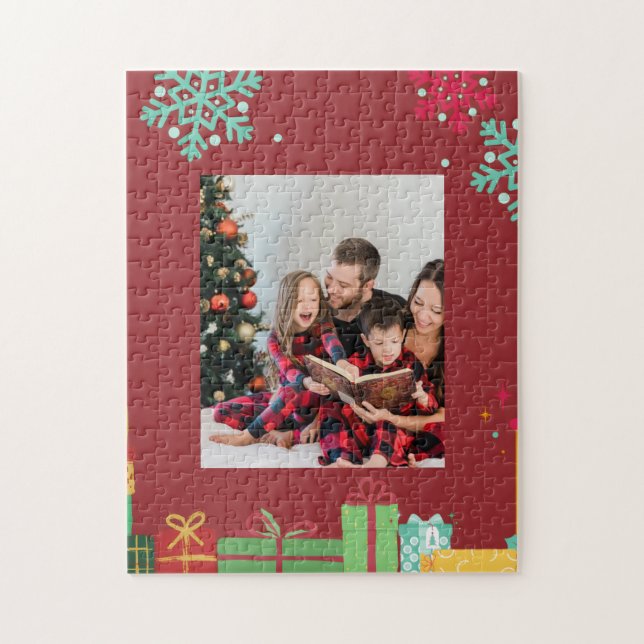 Puzzle Personnalisé – Photo de Noël (Vertical)