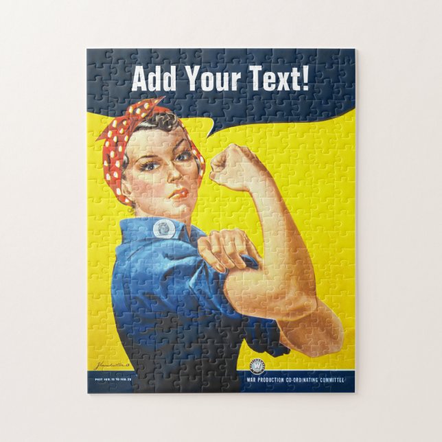 Puzzle Personnalisé : Rosie le Riveter, "Nous pouvons le  (Vertical)
