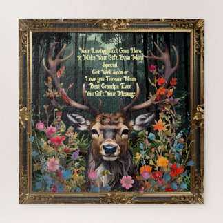 Puzzle Personnalisé Votre Message sur ce Deer Stag