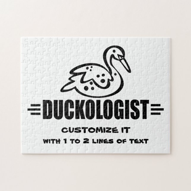 Puzzle Personnaliser Canard (Horizontal)