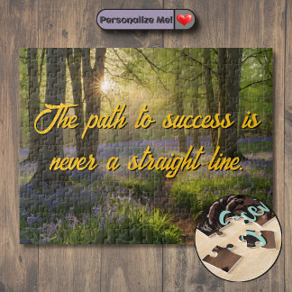 Puzzle Personnaliser Fleurs Forestières Chemin Motivation