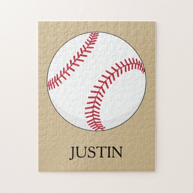Puzzle Personnaliser le ballon de baseball (Vertical)