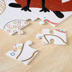 Puzzle Personnaliser le Motif Woodland Fox moderne