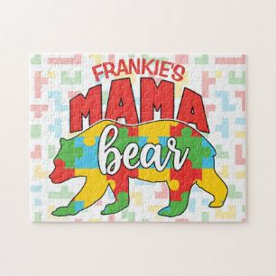 Puzzle Personnaliser le nom des enfants Mama Bear Sensibi
