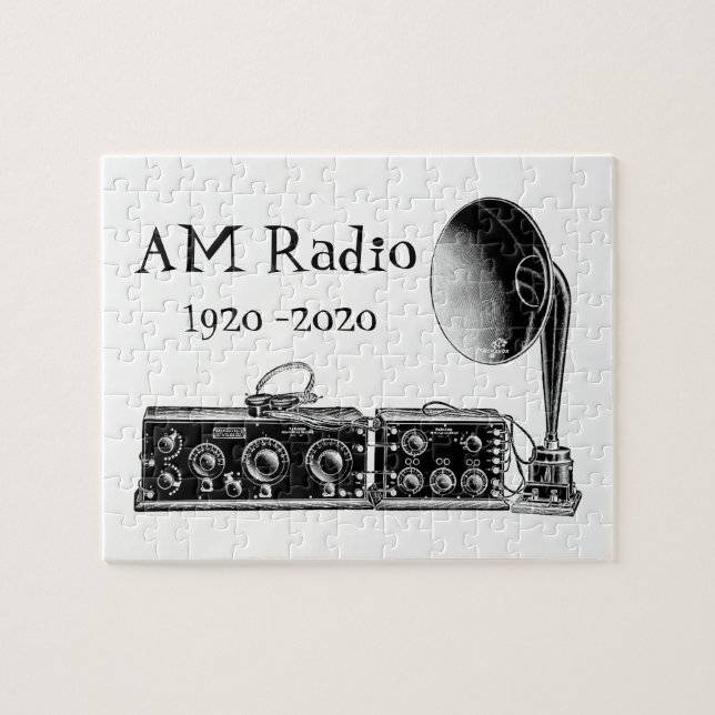 Puzzle Personnaliser récepteur radio AM Vintage (Horizontal)