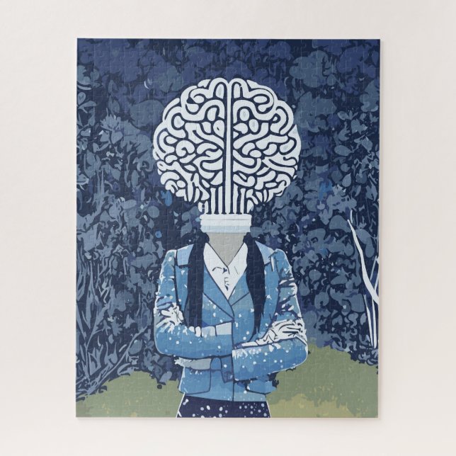 Puzzle Personne de cerveau (Vertical)