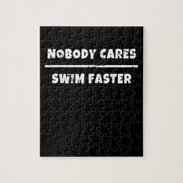 Puzzle Personne Ne S'Occupe De Nager Plus Vite Motivation (Vertical)