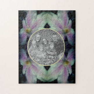 Puzzle Pétales Fleurs Clematis Abstrait Ajouter Votre Pho