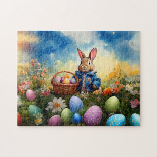 Puzzle Peter Lapin de Pâques avec Oeufs de Pâques