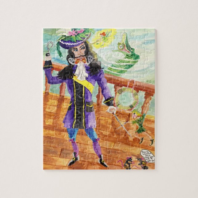 Puzzle Peter Pan prend capitaine Hook (Vertical)