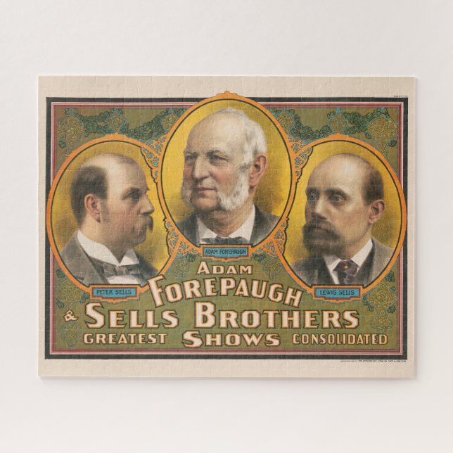 Puzzle Peter Sells, Adam Forepaugh Et Lewis Sells (Horizontal)