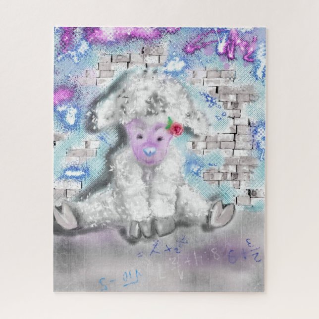 Puzzle Petit agneau - Peinture (Vertical)