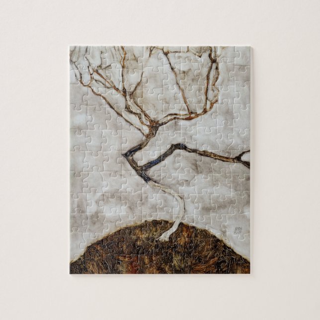 Puzzle Petit Arbre À La Fin De L'automne de Egon Schiele (Vertical)