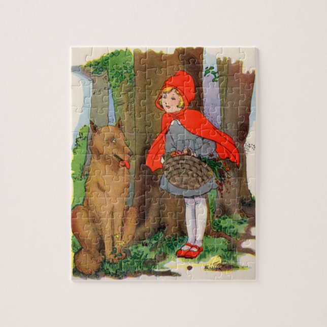 Puzzle Petit chaperon rouge et loup (Vertical)
