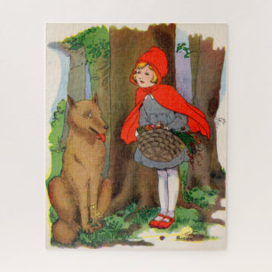 Puzzle Petit chaperon rouge et loup