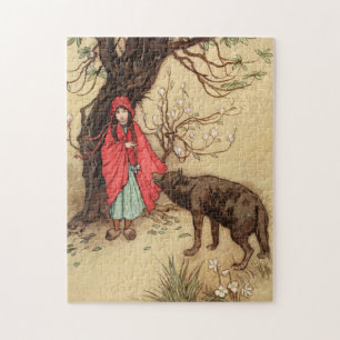 Puzzle Petit Chaperon Rouge Et Loup Vintage