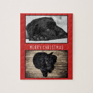 Puzzle Petit Chien rouge Chien 2 Collage photo Noël