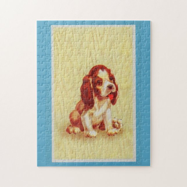 Puzzle petit chiot beagle mignon (Vertical)