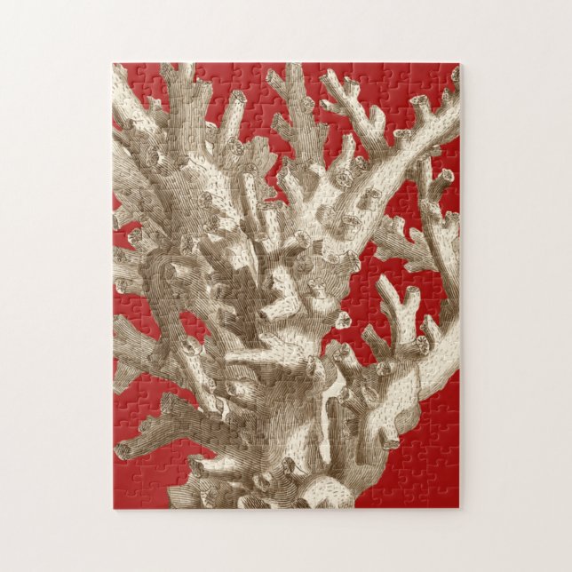 Puzzle Petit corail en rouge (Vertical)