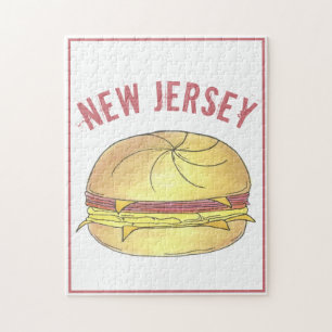 Puzzle Petit déjeuner de jambon New Jersey NJ Pork Roll