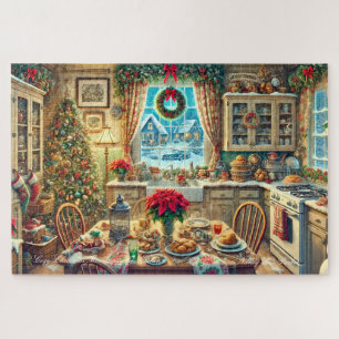 Puzzle Petit déjeuner de Noël cosy dans la cuisine