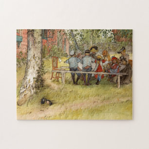 Puzzle Petit déjeuner sous le Big Birch, 1895 par Larsson