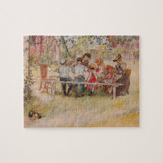 Puzzle Petit-déjeuner sous le big Birch par Carl Larsson