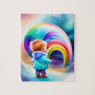 Puzzle Petit Monde Fantastique Coloré Arc-en-ciel pour En