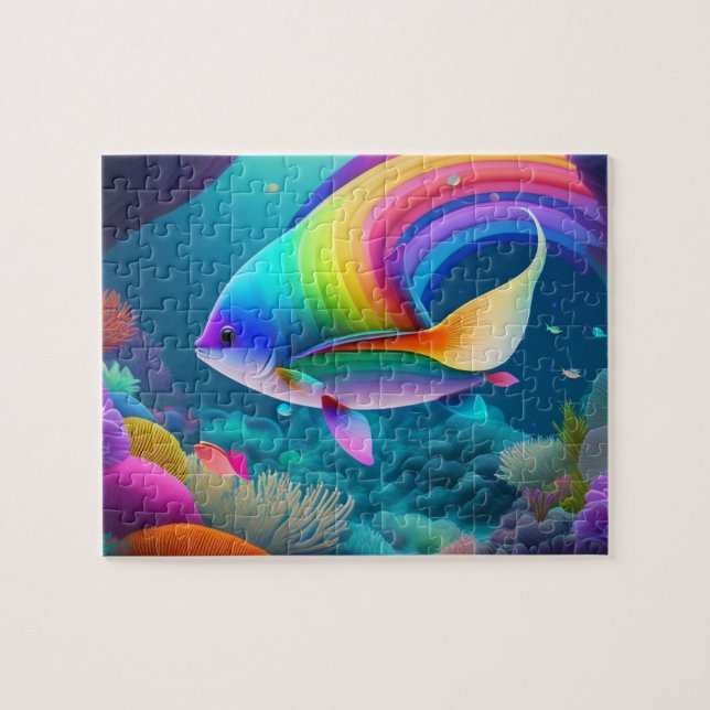 Puzzle Petit Poisson Coloré (Horizontal)