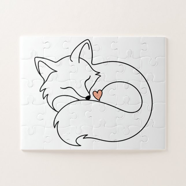 Puzzle Petit Renard Endormi (Horizontal)