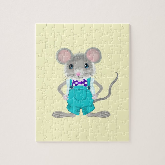 Puzzle Petit souris mignon et élégant (Vertical)