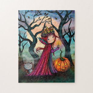 Puzzle Petit Vampire avec l'art d'Halloween de chat