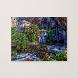Puzzle Petit village Blagaj sur la cascade de Buna,